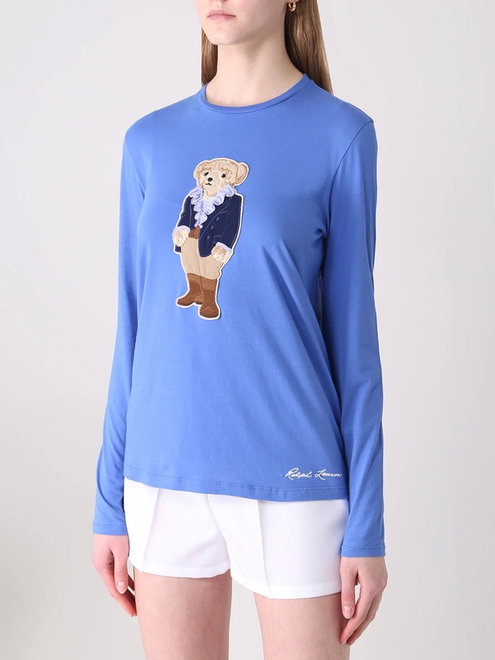 Purple Label Ralph Lauren Greenwich Polo Bear Long-Sleeve Tee